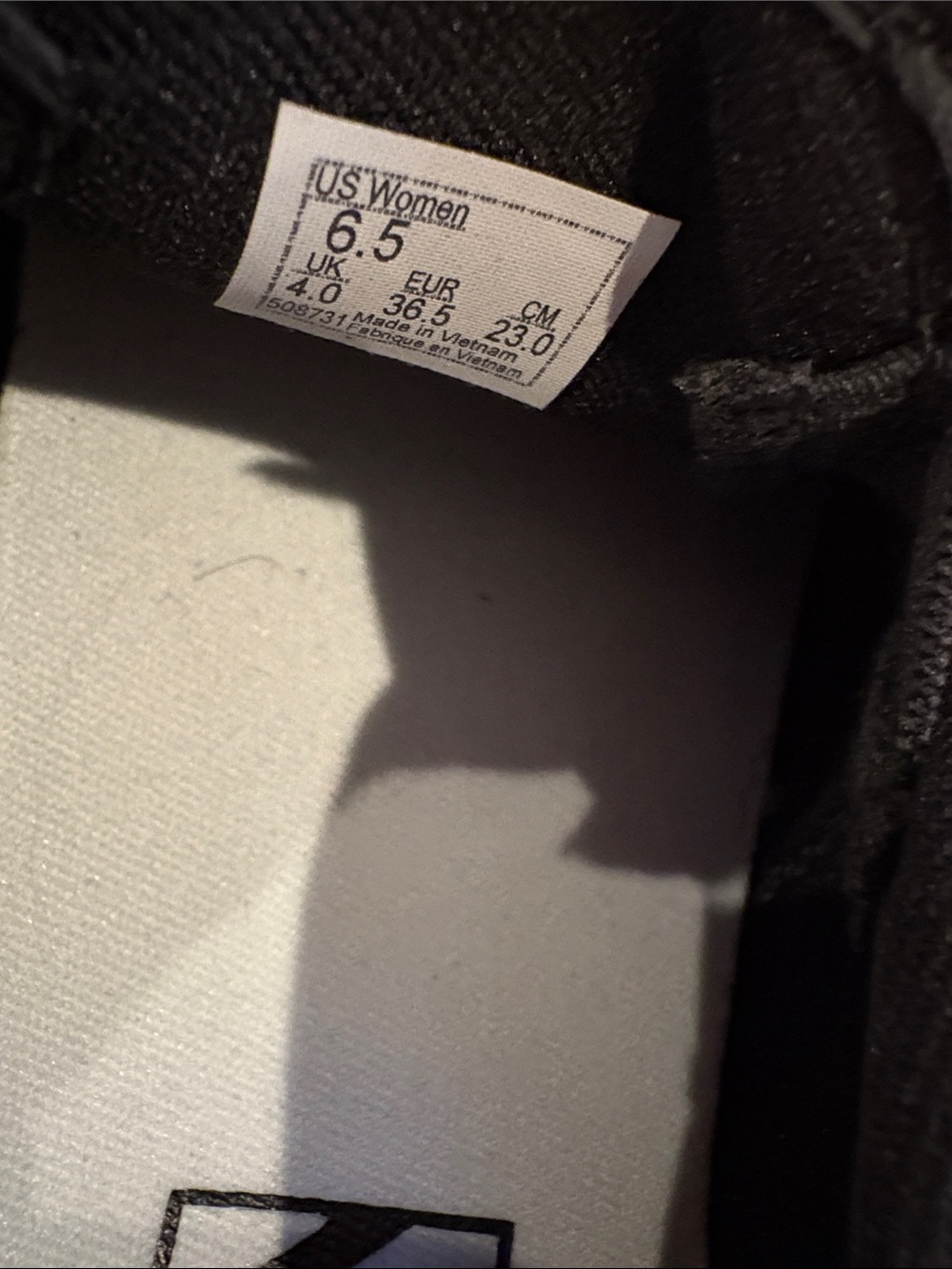 Vans Black Performance Leather Classic Slip-On Sneakers with White Sole - Picture 6 of 6